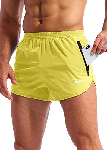 Men's 3-Inch Running Shorts, Yellow