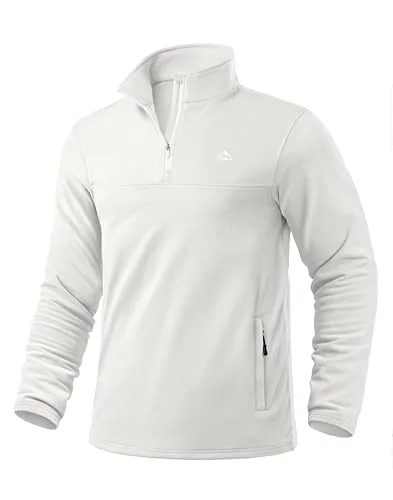 Men's Quarter-Zip Pullover III, Off White