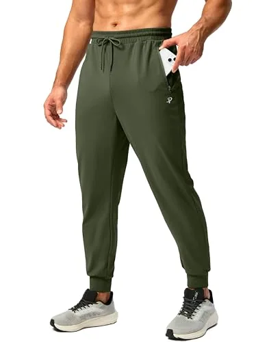 Men's Fleece-Lined Joggers II, Olive Green