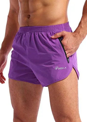 Men's 3-Inch Running Shorts, Purple