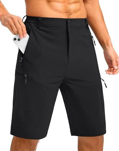 Men's 11-Inch Cargo Shorts, Black