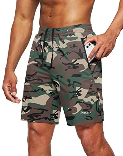 Men's 7-Inch Running Shorts III, Green Camo