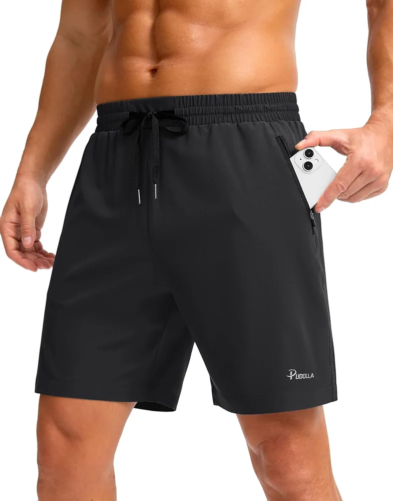 Men's 7-Inch Running Shorts, Black