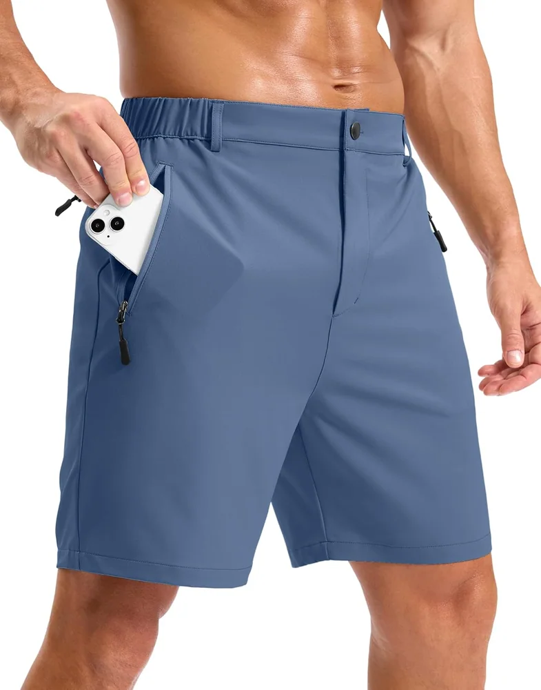 Men's 5-Inch Golf Shorts, Haze Blue