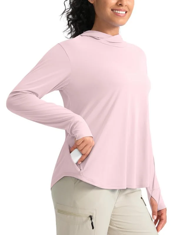Women's Sun Hoodie, Light Pink