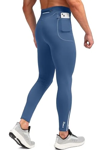 Men's Running Tights, Dark Blue