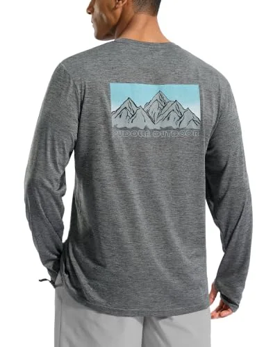 Men's Long-Sleeve Sun Shirt II, Charcoal