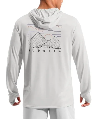 Men's Sun Hoodie II, Bright Grey