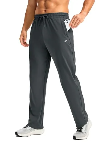 Men's Fleece-Lined Sweatpants, Dark Grey