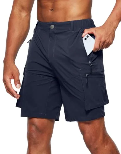 Men's Cargo Shorts, Navy Blue