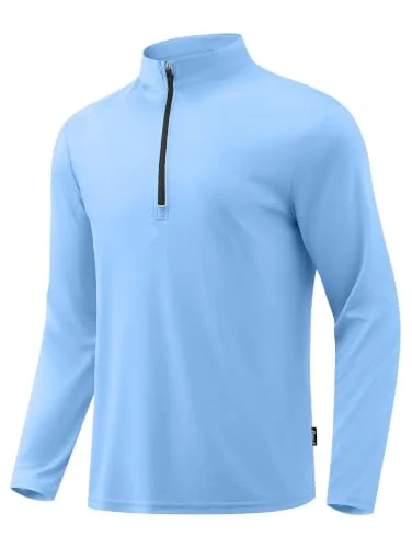 Men's Quarter-Zip Pullover, New Light Blue
