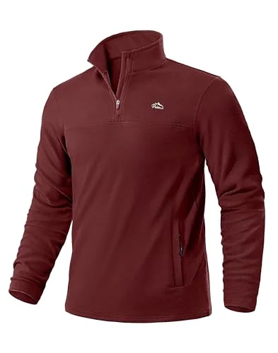 Men's Quarter-Zip Pullover III, Wine