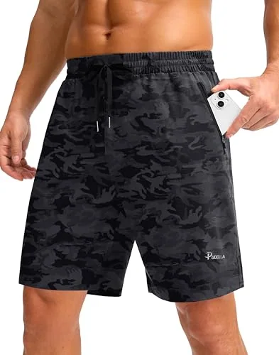 Men's Running Shorts III, Black Camo