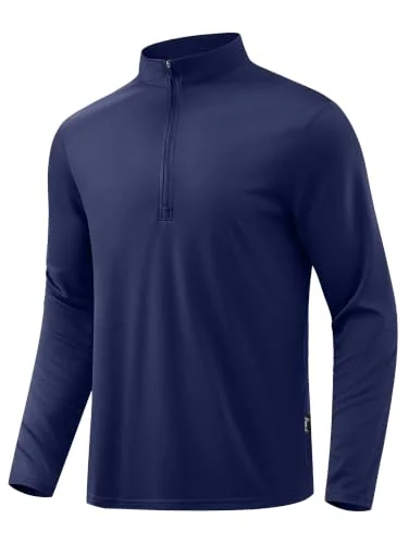 Men's Quarter-Zip Pullover, Dark Blue