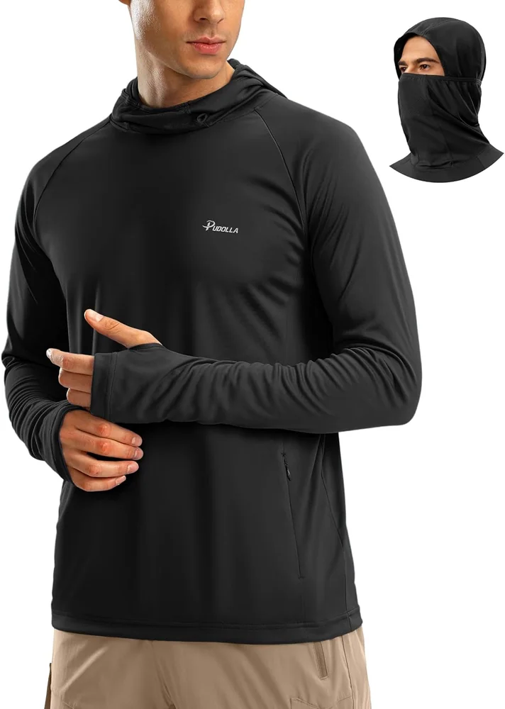 Men's Sun Hoodie IV, Black