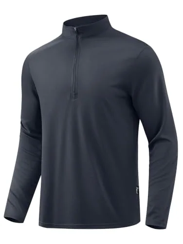 Men's Quarter-Zip Pullover, Graphite Grey