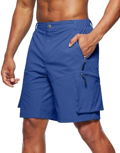 Men's Cargo Shorts, Sea Blue