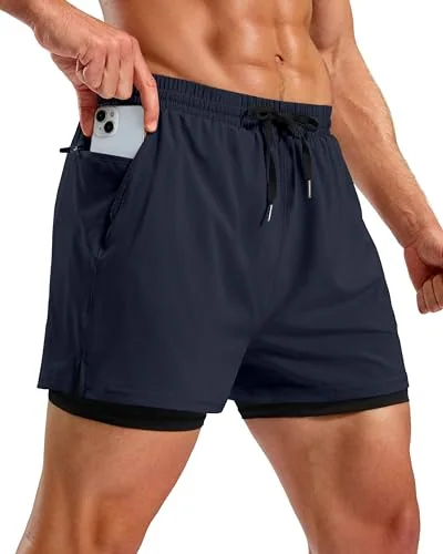 Men's 5-Inch 2-in-1 Running Shorts II, Navy
