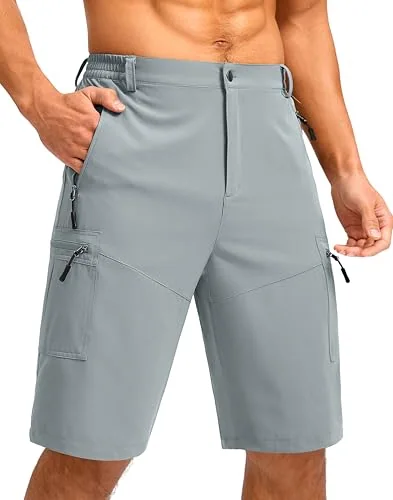 Men's 11-Inch Cargo Shorts, Light Grey