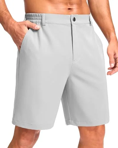Men's 9-Inch Golf Shorts, Dusty White