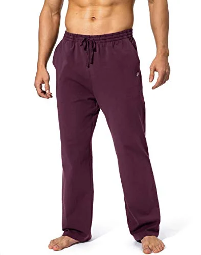 Men's Cotton Sweatpants, Wine Red