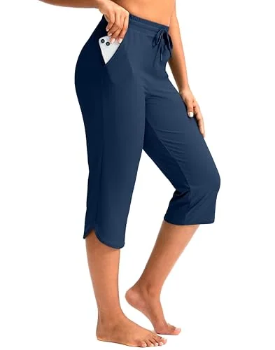 Women's Swim Capris, Dark Blue
