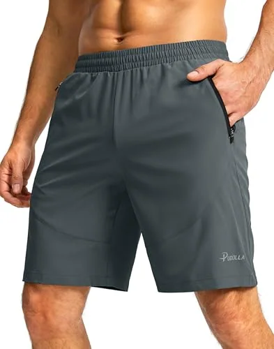 Men's 9-Inch Gym Shorts, Deep Grey