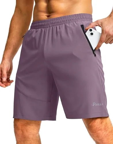 Men's 9-Inch Gym Shorts, Purple