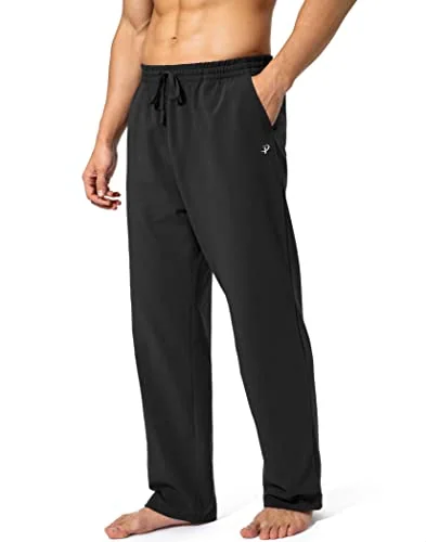 Men's Cotton Sweatpants, Black