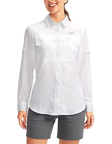 Women's Long-Sleeve Sun Shirt, White