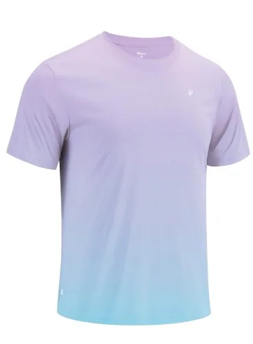 Men's Short-Sleeve Rash Guard II, Gradient Green Surfboard