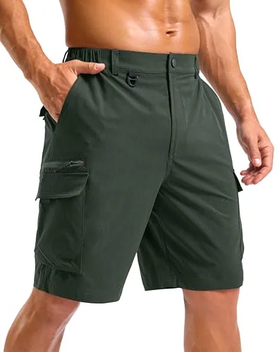 Men's 9-Inch Cargo Shorts III, Olive Green