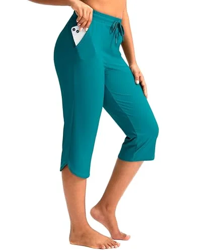 Women's Swim Capris, Lake Blue
