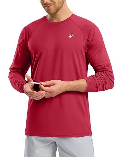 Men's Long-Sleeve Sun Shirt III, Red