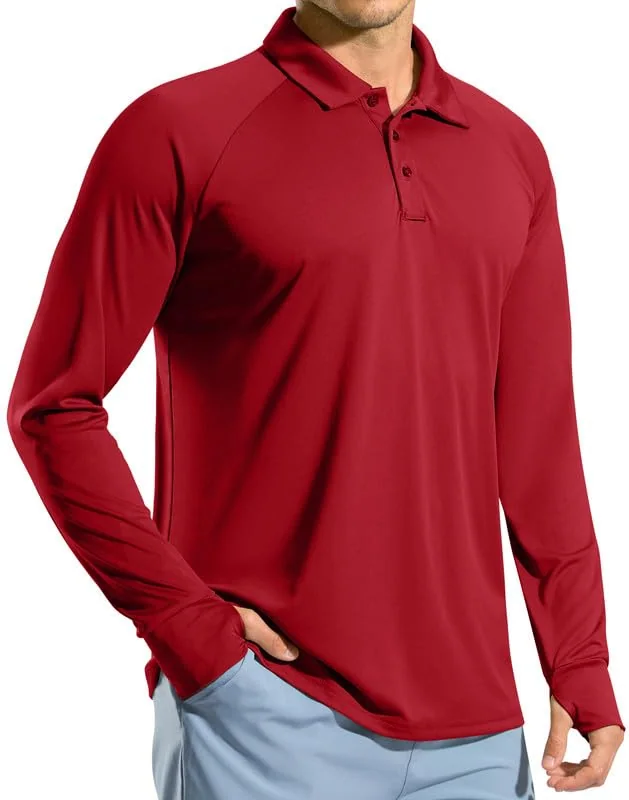 Men's Golf Polo, Dark Red