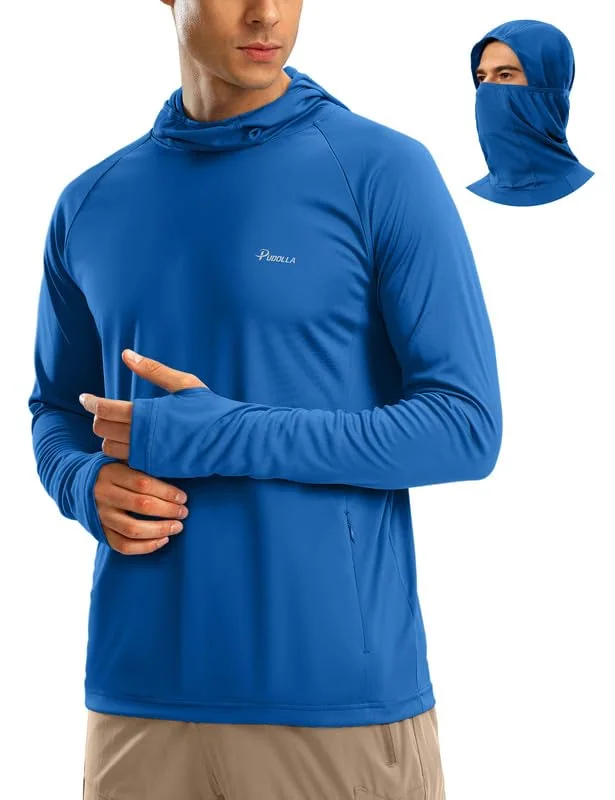 Men's Sun Hoodie IV, Royal Blue