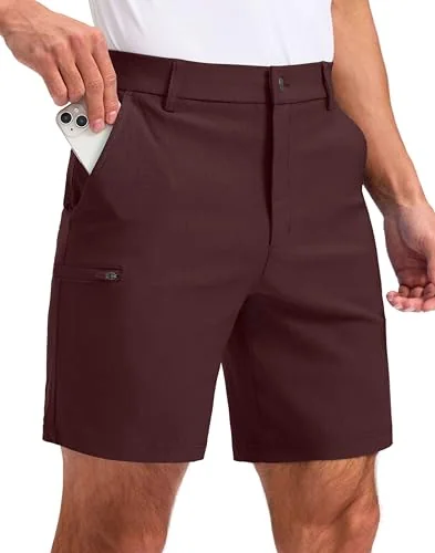 Men's 9-Inch Golf Shorts II, Wine
