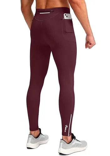 Men's Running Tights, Wine