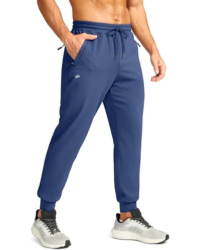 Men's Fleece-Lined Joggers, Dark Blue
