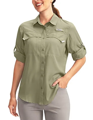 Women's Long-Sleeve Sun Shirt, Sage Green