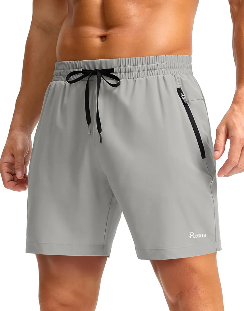 Men's 7-Inch Running Shorts II, Bright Grey