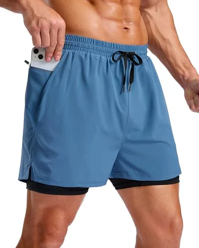 Men's 5-Inch 2-in-1 Running Shorts II, Blue