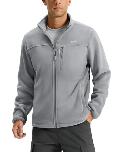 Men's Fleece Jacket, Light Grey