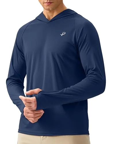 Men's Sun Hoodie, Dark Blue