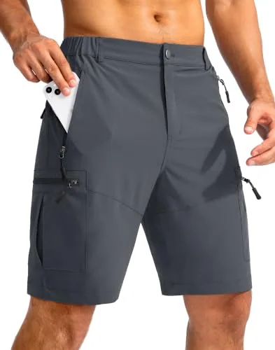 Men's 9-Inch Cargo Shorts, Deep Grey