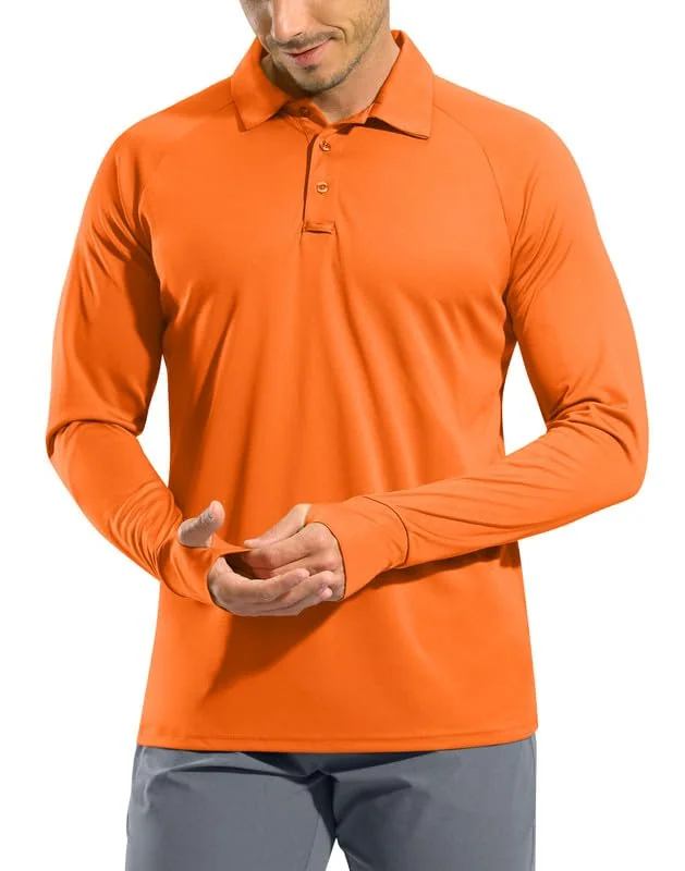 Men's Golf Polo, Orange