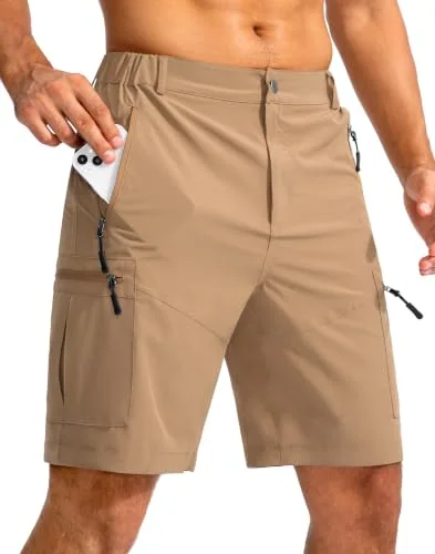 Men's 9-Inch Cargo Shorts, Dark Khaki
