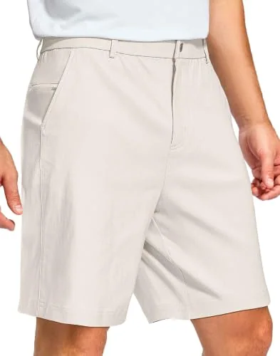 Men's 7-Inch Golf Shorts, Beige