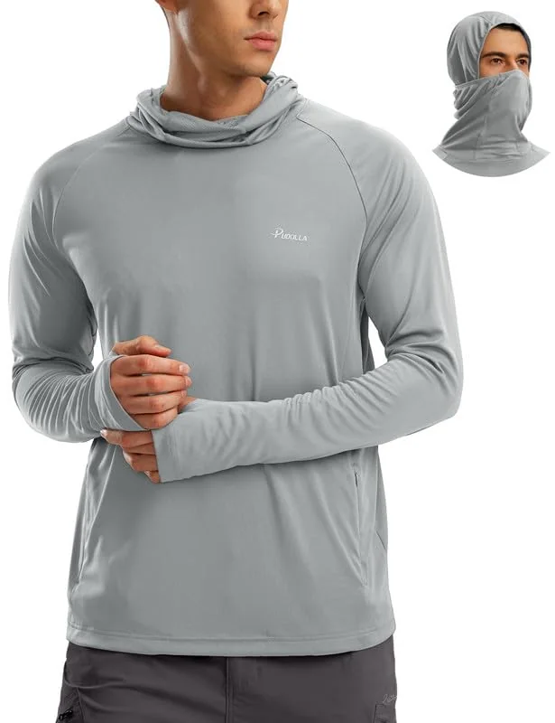 Men's Sun Hoodie IV, Light Grey