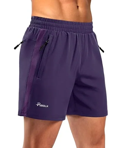 Men's 5-Inch Running Shorts, Purple